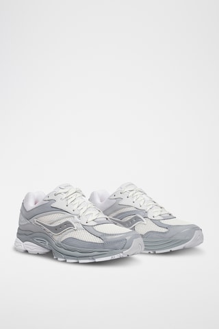 Leren Platform Sneakers Progrid Omni 9 - Donkergrijs en Ecru