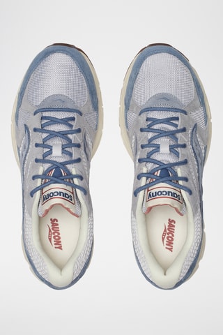 Nubuck Sneakers Ride Millennium - Donkergrijs en Marineblauw