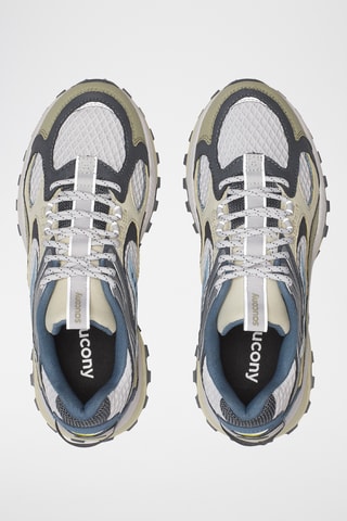 Sneakers Grid Aura X - Kaki en Marineblauw