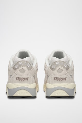 Nubuck Sneakers Grid Shadow 2 - Wit en Ecru