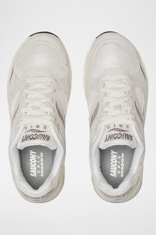 Nubuck Sneakers Grid Shadow 2 - Wit en Ecru