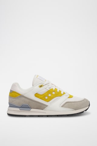 Leren Sneakers Courageous - Wit en Grijs