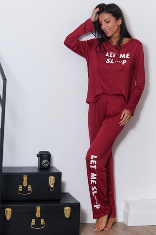 Pijama Romy - Bordô
