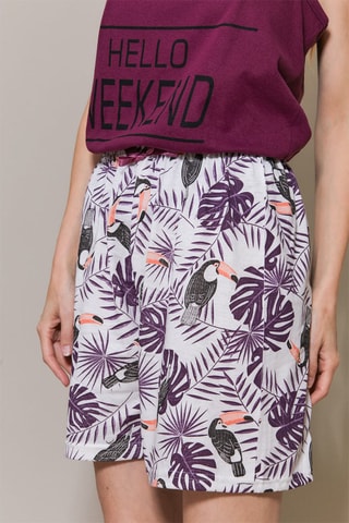 Pijama Liba - Violeta e branco - Just for Victoria