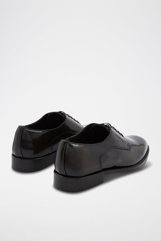 Stringate in pelle di vitello - Marrone