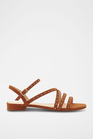 Leren Sandalen Zomini Camel