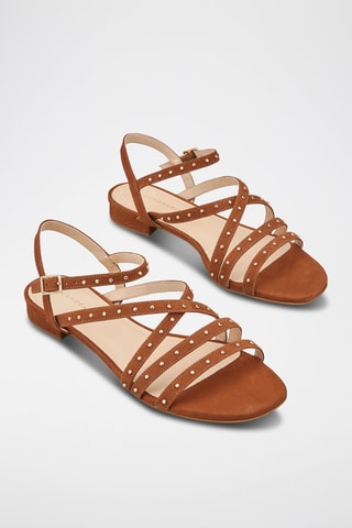 Leren Sandalen Zomini Camel