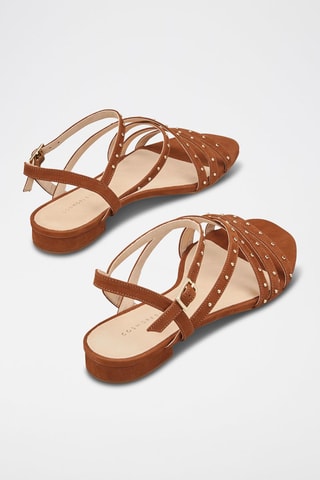 Leren Sandalen Zomini Camel