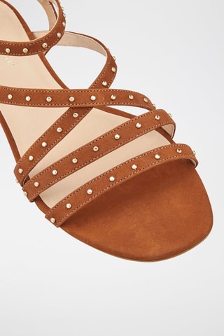 Leren Sandalen Zomini Camel