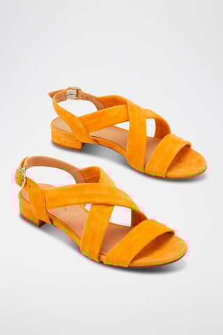 Geitennubuck Sandalen Vassio - Oranje