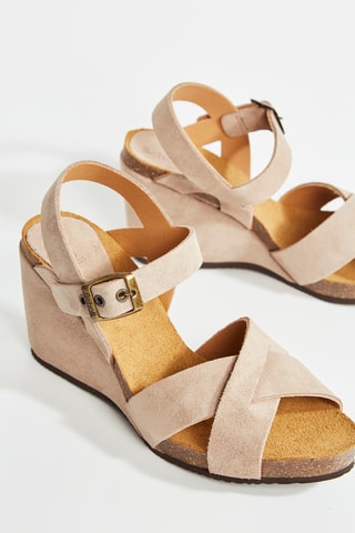 Leren Sandalen Cécile - Beige