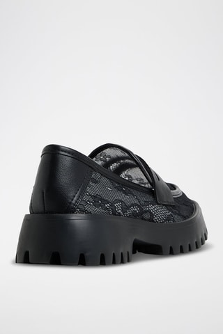 Mocassins met Hak Shylo - Zwart