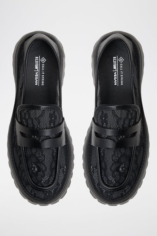 Mocassins met Hak Shylo - Zwart