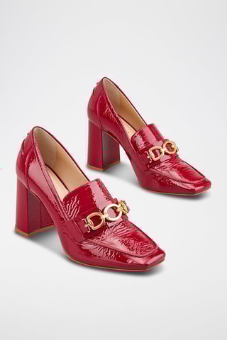 Décolleté in pelle Zilana - Rosso