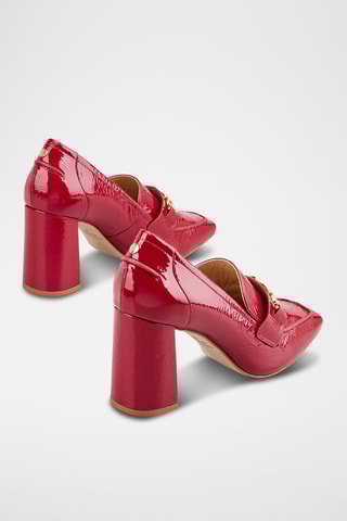 Décolleté in pelle Zilana - Rosso