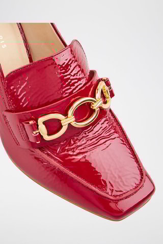 Décolleté in pelle Zilana - Rosso