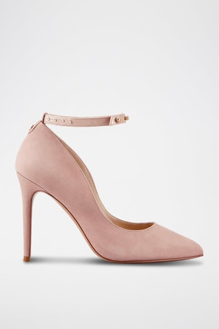 Décolleté in pelle scamosciata Jylia - Rosa