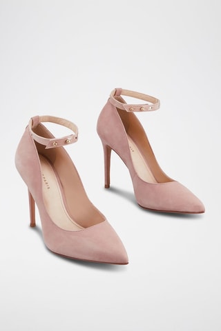 Décolleté in pelle scamosciata Jylia - Rosa