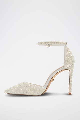 Mary Janes met Hak Derperla - Wit