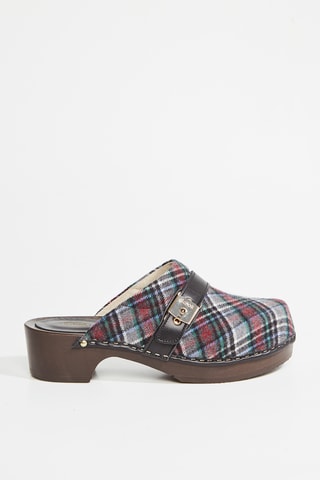 Leren Clogs Pescura - Grijs en Zwart