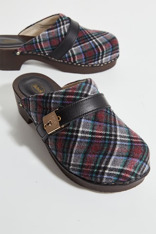 Leren Clogs Pescura - Grijs en Zwart