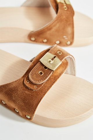 Leren Muiltjes Pescura - Cognacbruin