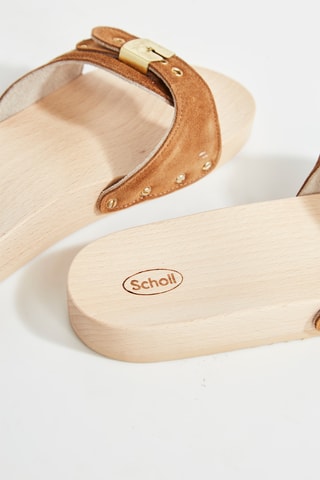 Leren Muiltjes Pescura - Cognacbruin