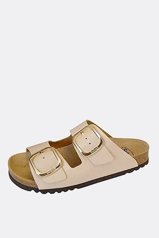 Leren Muiltjes - Camel