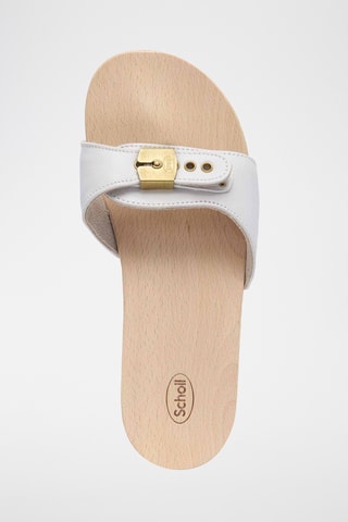 Leren Muiltjes met Hak - Wit