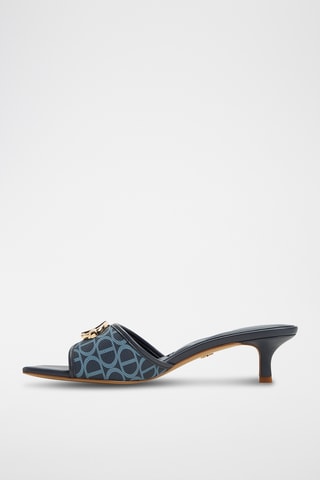 Muiltjes met Hak Coteazur - Marineblauw