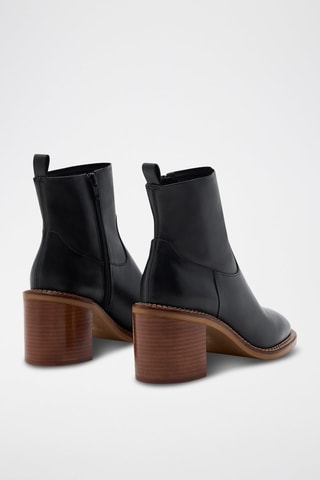 Botins em couro de vitelo Kaiala - Preto