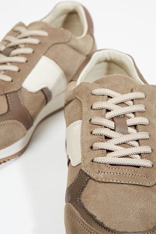 Sneakers in pelle Carpazo - Taupe