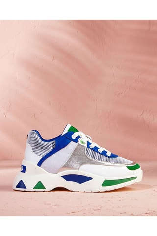 Sneakers platform in pelle Harena - Bianco