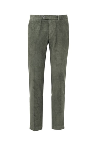 Pantalon en velours - Vert foncé