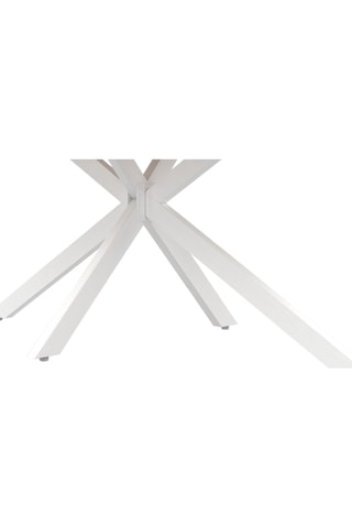 Tavolo da pranzo ovale Céleste legno e bianco 200cm