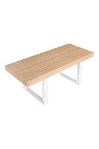 Tavolo allungabile Brixton - Effetto legno e bianco