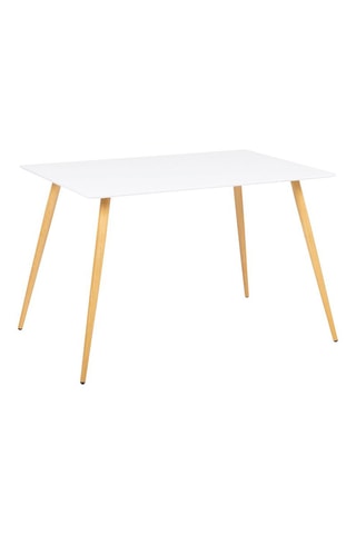 Tavolo Sally - Effetto legno e bianco