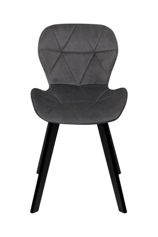 2 sedie Daisy - Grigio e nero 