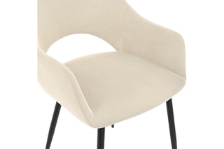 2 sedie Rebecca - 52 x 56 x 75 cm - Rivestimento in velluto