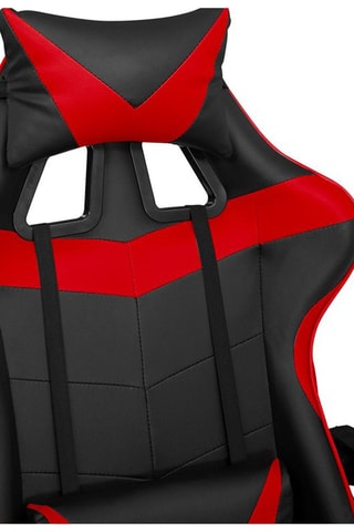 Poltrona con ruote - Nero e rosso