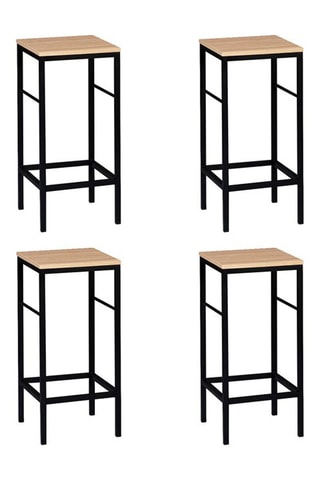 4 sgabelli da bar Memphis - 32 x 67 x 32 cm