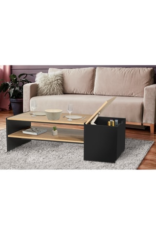 Tavolino con baule Zoe - 110 x 60 x 36 cm