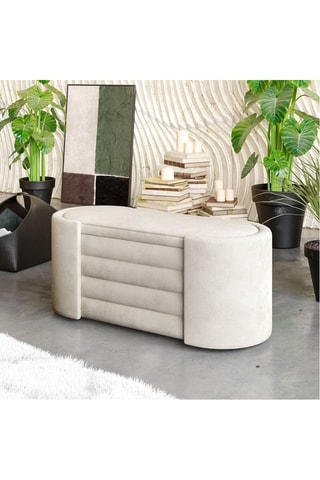 Banc-coffre Rosa - Ecru