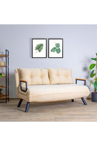 Canapé convertible Sando - 2 places - En polyester