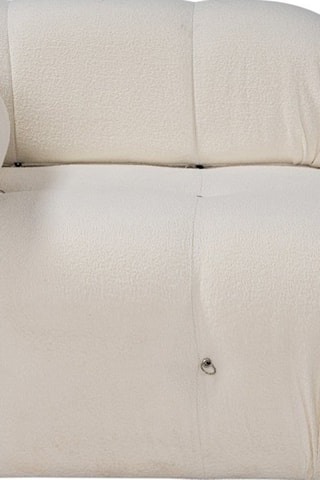 Canapé d’angle droit modulable Bubble - Blanc