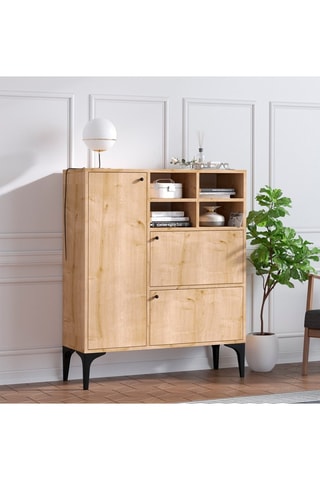 Meuble de rangement 3 portes - 100 x 35 x 125 cm