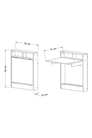 Table pliable - 70 x 15 x 90 cm