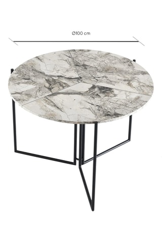 Table à manger Yaprak - 100 x 72 x 100 cm