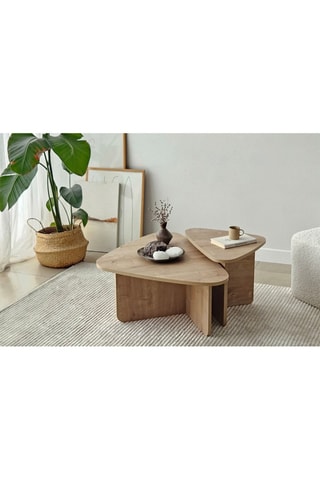 2 tables gigognes Ballare Set  - 90 x 35 x 60 / 60 x 40 x 40 cm