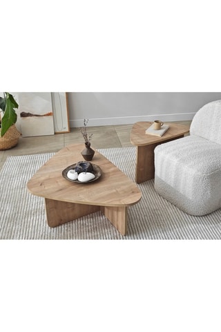 2 tables gigognes Ballare Set  - 90 x 35 x 60 / 60 x 40 x 40 cm